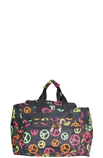 Printed Duffle Bag-T16-608-MULTI